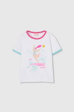 T-shirt coton imprimé piscine pour fille  - vertbaudet enfant