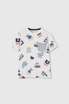 Garçon-T-shirt, polo, sous-pull-T-shirt-T-shirt coton imprimé marin pour garçon