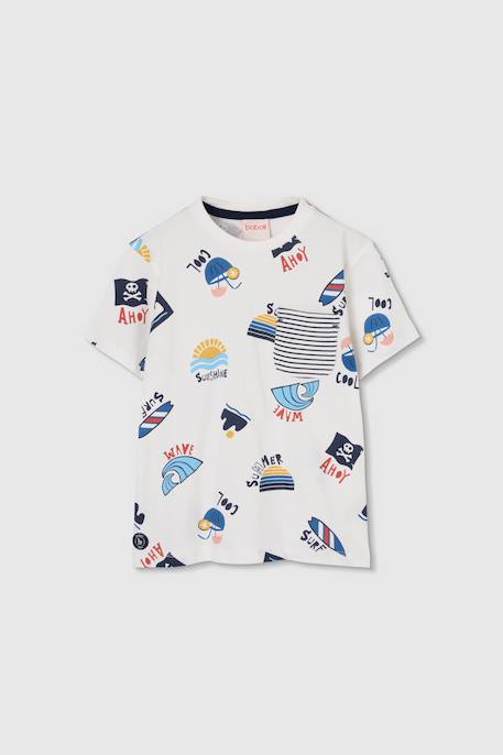 Garçon-T-shirt coton imprimé marin pour garçon