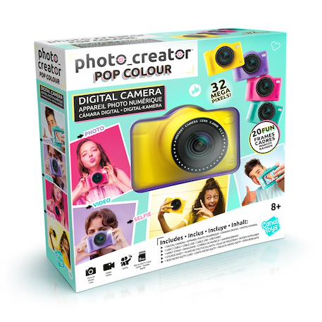 Appareil photo numérique pop couleur - creator Jaune+Rose+Vert+Violet 1 - vertbaudet enfant 