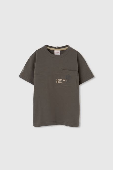 T-shirt en coton pour garçon Marron 2 - vertbaudet enfant 