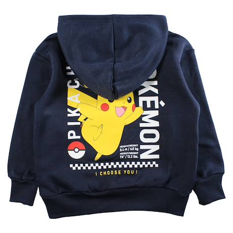 Sweat à capuche garçon pokemon Noir 4 - vertbaudet enfant 