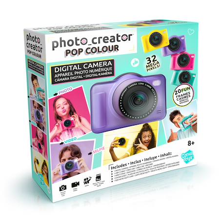 Appareil photo numérique pop couleur - creator Jaune+Rose+Vert+Violet 16 - vertbaudet enfant 