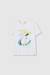 T-shirt coton imprimé surfeuse pour fille Blanc 1 - vertbaudet enfant 