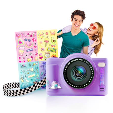 Appareil photo numérique pop couleur - creator Jaune+Rose+Vert+Violet 20 - vertbaudet enfant 