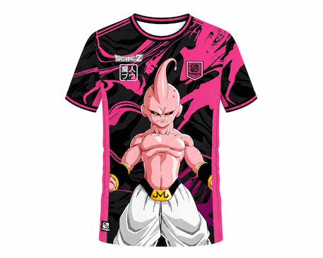 T-shirt  enfant dragon ball z buu Noir/rose/blanc/jaune/violet 2 - vertbaudet enfant 