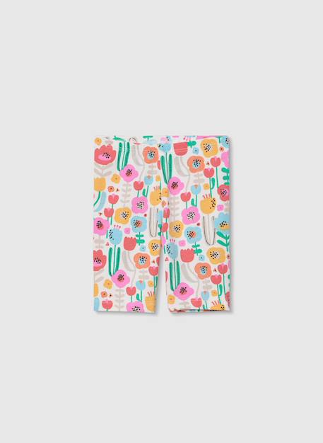 Ensemble coton imprimé floral pour bébé Blanc 4 - vertbaudet enfant 