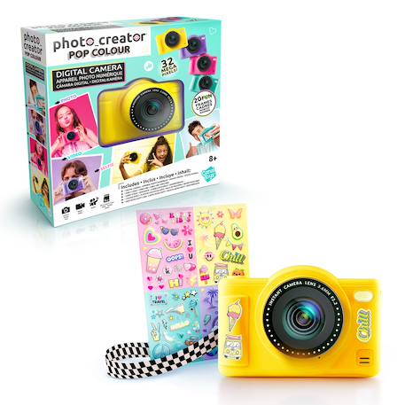 Appareil photo numérique pop couleur - creator Jaune+Rose+Vert+Violet 2 - vertbaudet enfant 