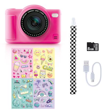 Appareil photo numérique pop couleur - creator Jaune+Rose+Vert+Violet 9 - vertbaudet enfant 