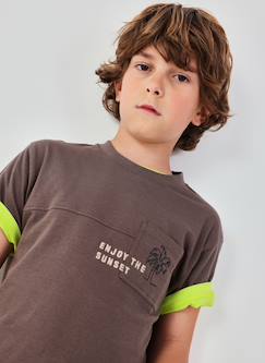 Garçon-T-shirt, polo, sous-pull-T-shirt-T-shirt en coton pour garçon