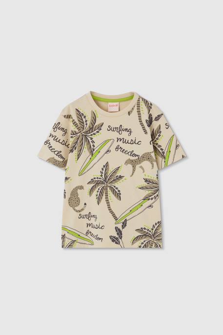 Ensemble enfant t-shirt et bermuda en coton Vert 3 - vertbaudet enfant 