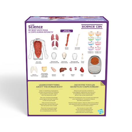 Corps humain interactif 3d avec organes amovibles et quiz éducatif - so science Multicolore 4 - vertbaudet enfant 