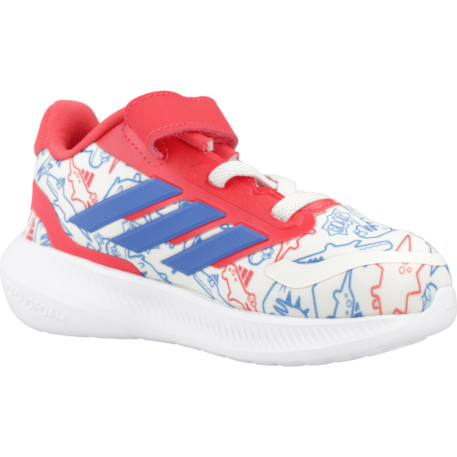 Basket enfant garçon running motif dinosaure Blanc white 5 - vertbaudet enfant 