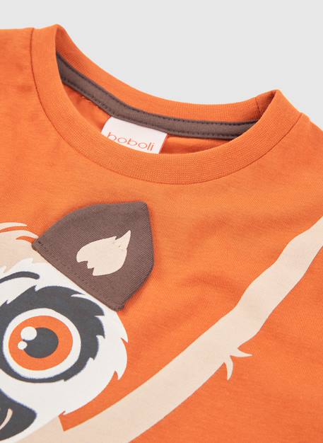 T-shirt enfant imprimé animal Marron 4 - vertbaudet enfant 