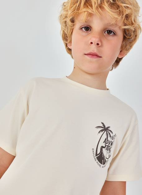 T-shirt enfant en coton Ecru 1 - vertbaudet enfant 