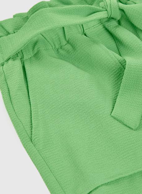 Short taille paperbag pour fille Vert 3 - vertbaudet enfant 