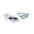 Lunettes de soleil lion Bleu ciel+Jaune+Vert foncé+Violet 15 - vertbaudet enfant 