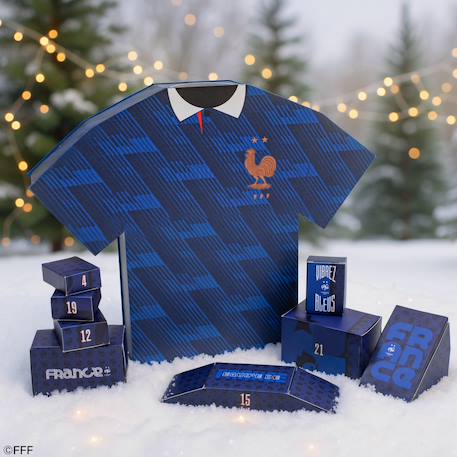 Calendrier de l'avent maillot des bleus 2026 - Equipe de France foot Bleu 1 - vertbaudet enfant 