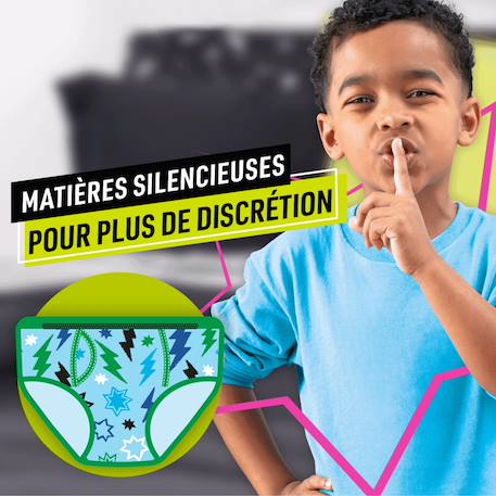 Ninjamas pyjama pants garçon, 54 sous-vêtement de nuit, 8-12 ans, paquet 1 mois Multicouleur 4 - vertbaudet enfant 
