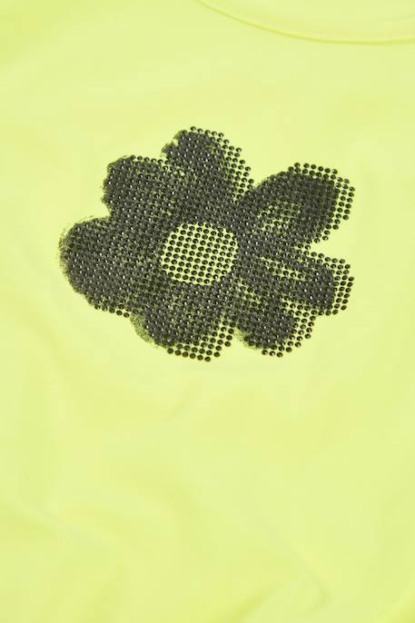 T-shirt fille en jersey élastique Vert 3 - vertbaudet enfant 