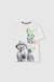 T-shirt garçon coton imprimé Blanc 1 - vertbaudet enfant 
