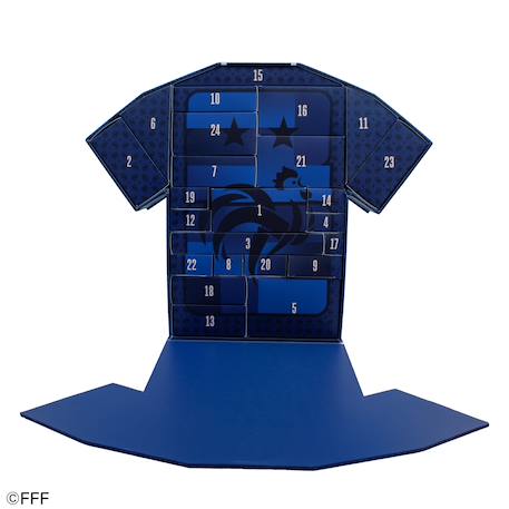 Calendrier de l'avent maillot des bleus 2026 - Equipe de France foot Bleu 3 - vertbaudet enfant 