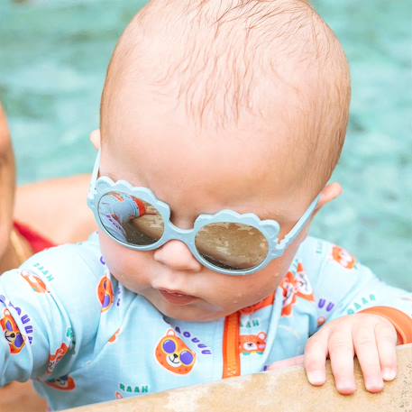 Lunettes de soleil lion Bleu ciel+Jaune+Vert foncé+Violet 2 - vertbaudet enfant 