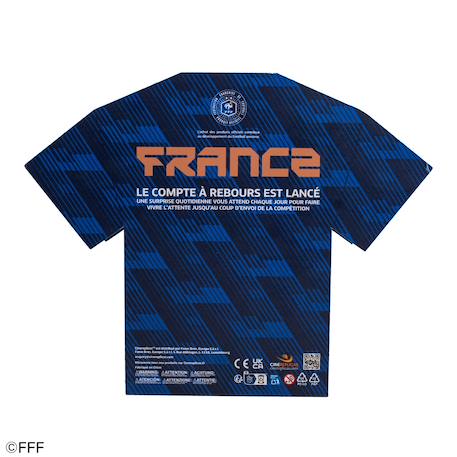 Calendrier de l'avent maillot des bleus 2026 - Equipe de France foot Bleu 6 - vertbaudet enfant 