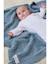 Couverture en tricot bio Bleu+Marron+Rose 1 - vertbaudet enfant 