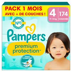 -174 couches premium protection, taille 4, 9-14 kg