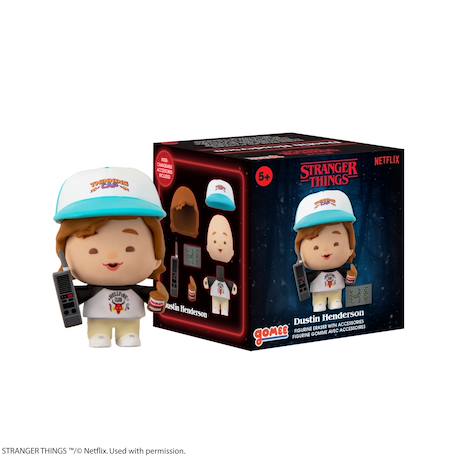 Figurine en gomme gomee dustin henderson - stranger things Multicolore 3 - vertbaudet enfant 