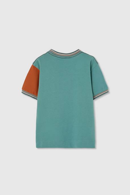 T-shirt enfant en coton block Vert 2 - vertbaudet enfant 