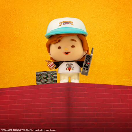 Figurine en gomme gomee dustin henderson - stranger things Multicolore 2 - vertbaudet enfant 