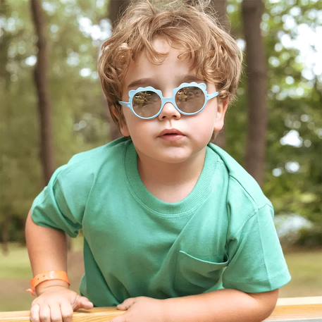 Lunettes de soleil lion Bleu ciel+Jaune+Vert foncé+Violet 4 - vertbaudet enfant 
