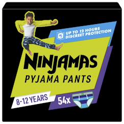 Puériculture-Ninjamas pyjama pants garçon, 54 sous-vêtement de nuit, 8-12 ans, paquet 1 mois