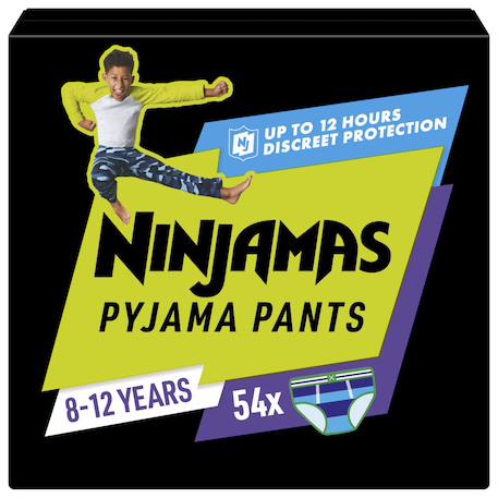 Ninjamas pyjama pants garçon, 54 sous-vêtement de nuit, 8-12 ans, paquet 1 mois Multicouleur 1 - vertbaudet enfant 