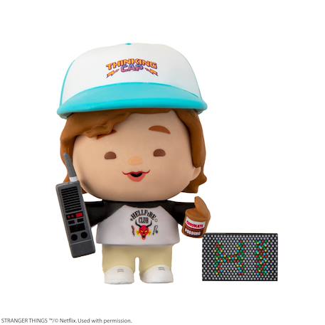 Figurine en gomme gomee dustin henderson - stranger things Multicolore 1 - vertbaudet enfant 