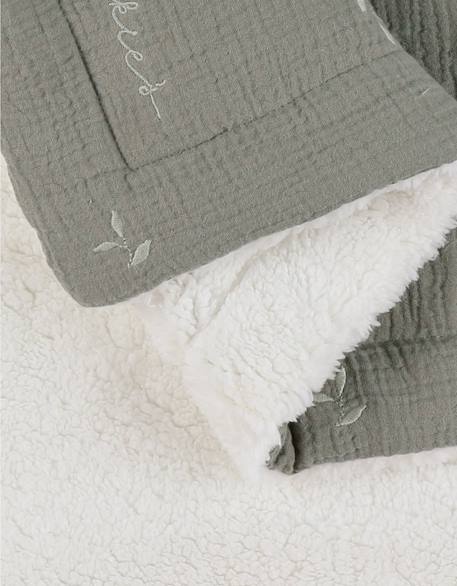 Couverture  en gaze coton bio 75x100 Vert 6 - vertbaudet enfant 