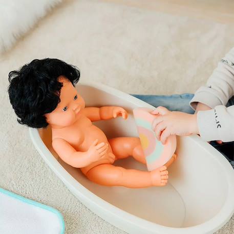 Set de baignoire et éponge pour poupées Blanc 2 - vertbaudet enfant 