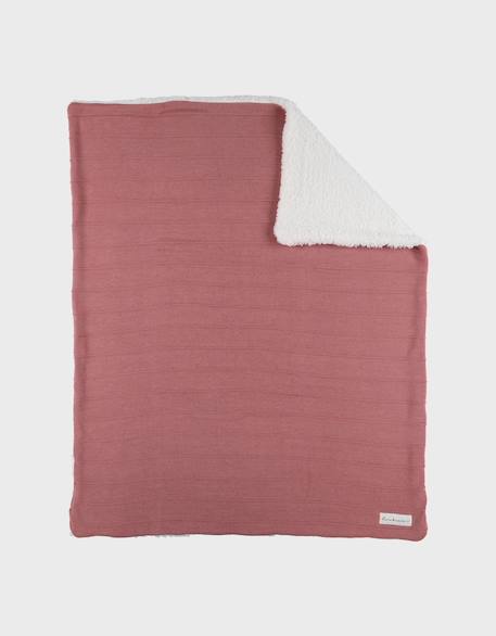 Couverture en tricot bio et sherpa Rouge 3 - vertbaudet enfant 