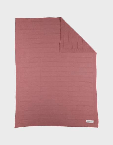 Couverture en tricot bio 75x100cm Rouge 3 - vertbaudet enfant 