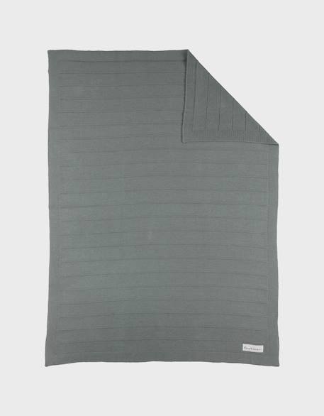 Couverture en tricot bio  75x100cm Vert 3 - vertbaudet enfant 