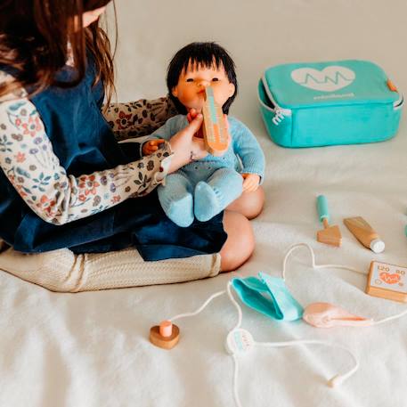 Ensemble de médecin en bois pour poupées Marron 5 - vertbaudet enfant 