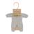 Pyjama en tricot gris pour poupées de 21cm Gris 4 - vertbaudet enfant 