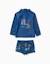 Ensemble de bain avec protection uv 40+ et motif Bleu foncé 2 - vertbaudet enfant 