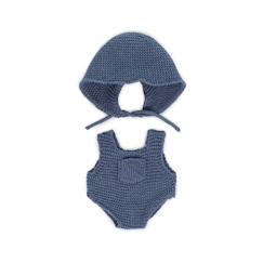 Jouet-Poupons et poupées-Poupées mannequins et accessoires-Ensemble tricoté 21cm - grenouillère et bonnet