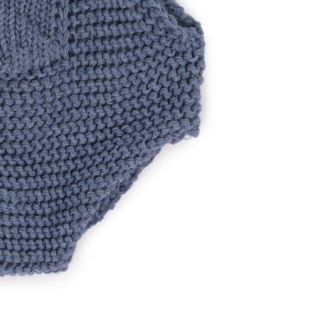 Ensemble tricoté 21cm - grenouillère et bonnet Bleu 3 - vertbaudet enfant 