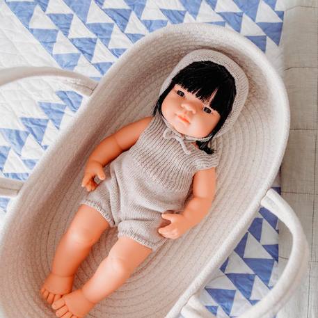 Ensemble tricoté 38cm - grenouillère et bonnet Gris 4 - vertbaudet enfant 