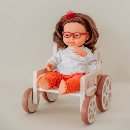 Ensemble tricoté 38cm - pull et pantalon Rouge 4 - vertbaudet enfant 
