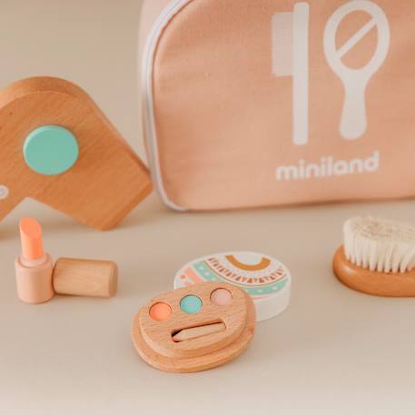 Ensemble de beauté en bois pour poupées Marron 2 - vertbaudet enfant 